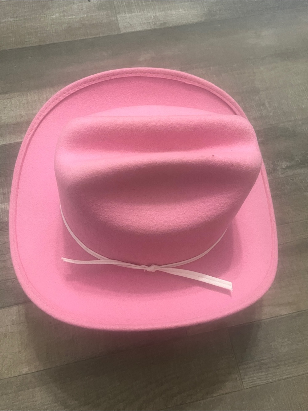 Pink Kids Cowboy Hat with White Band - Picture 8 of 10